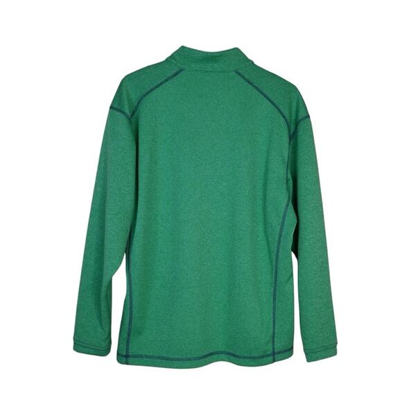 Pebble Beach Performance Mens M Green 1/4 Zip Pullover - Picture 2 of 9